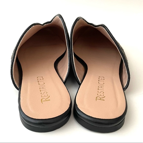 RESTRICTED Woven Mules Black Multi 9M - Picture 6 of 10
